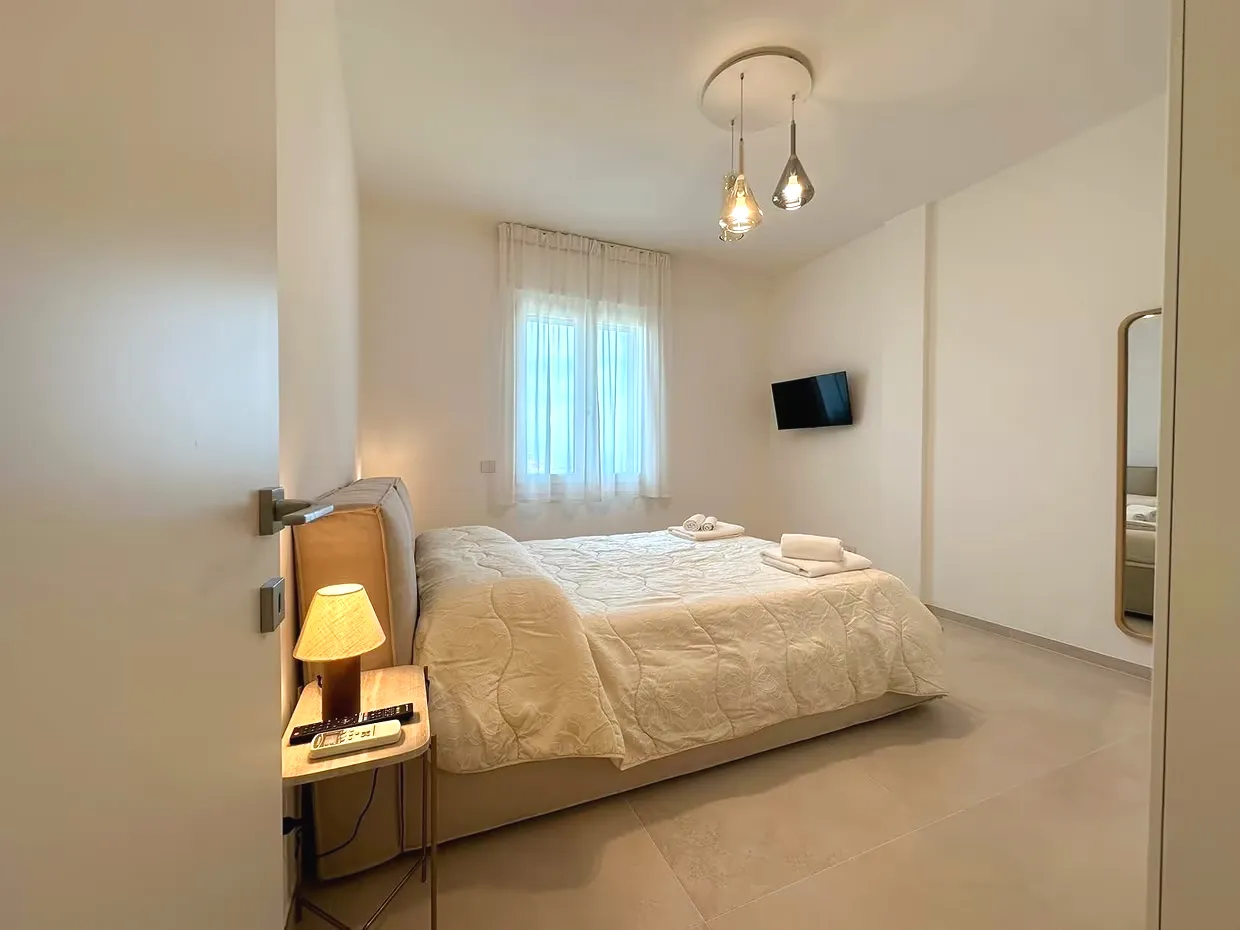 Camera da letto matrimoniale dell'appartamento Borea a Otranto